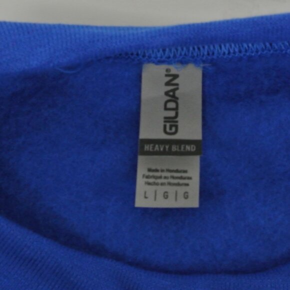 BLOCKBUSTER VIDEO Vintage Blue Sweatshirt Employee Uniform Shirt NEW - Picture 8 of 9